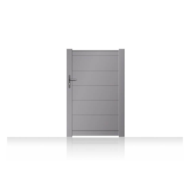  Portillon alu plein à lames extra larges