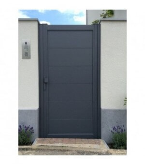  Portillon alu plein à lames extra larges