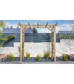 Clôture alu ajourée à lisses horizontales fabrication en redans