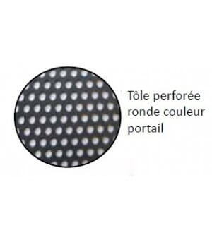  Portail coulissant alu tôle perforée