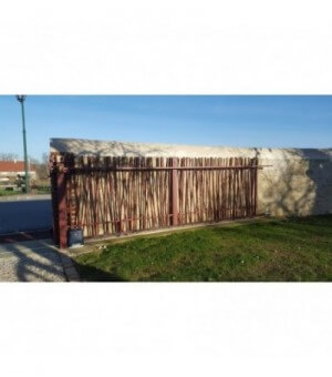  Représentation portail coulissant alu PYLA à barreaux asymétriques