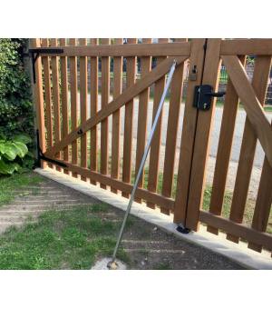 Zoom sur la barre de contreventement du portail bois NANCY