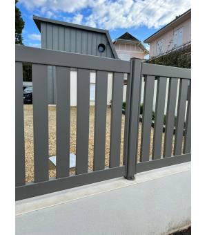 Barreaudage aluminium sur mesure MELUN  avec platines
