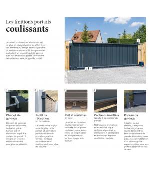 Les finitions du portail coulissant.