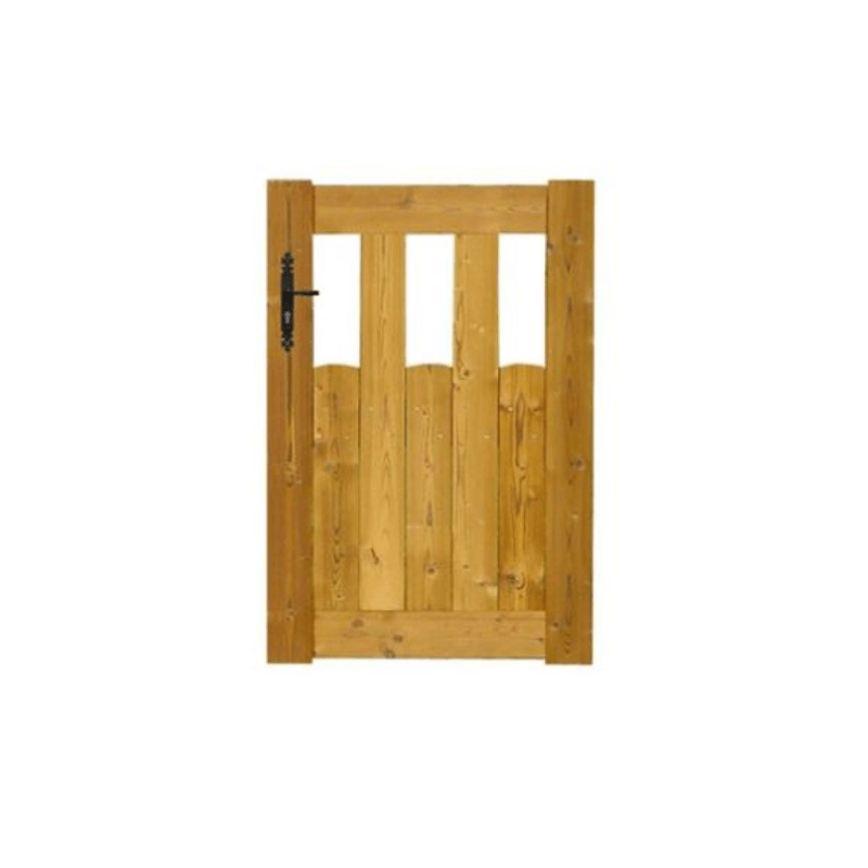 Portillon bois avec festonnage LYONE sur mesure