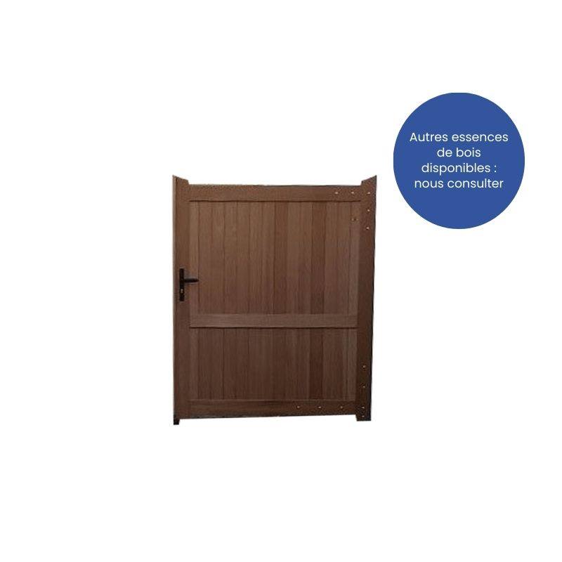 Portillon bois tropical plein AGEN