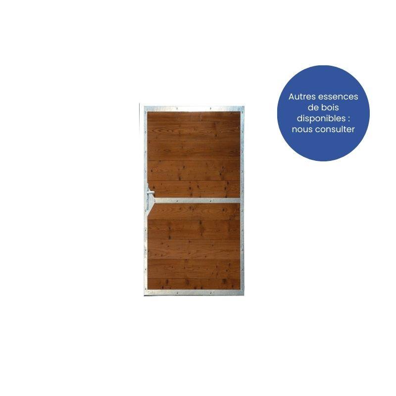 Portillon en bois et acier ultra design plein FREJUS