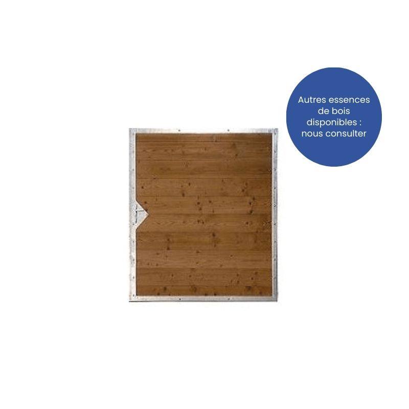 Portillon bois design ORLEANS avec acier sur mesure
