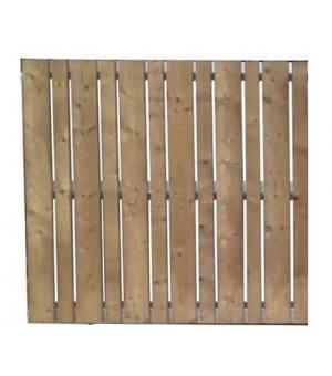 Portillon 1 vantail de jardin en bois LANNION ajouré