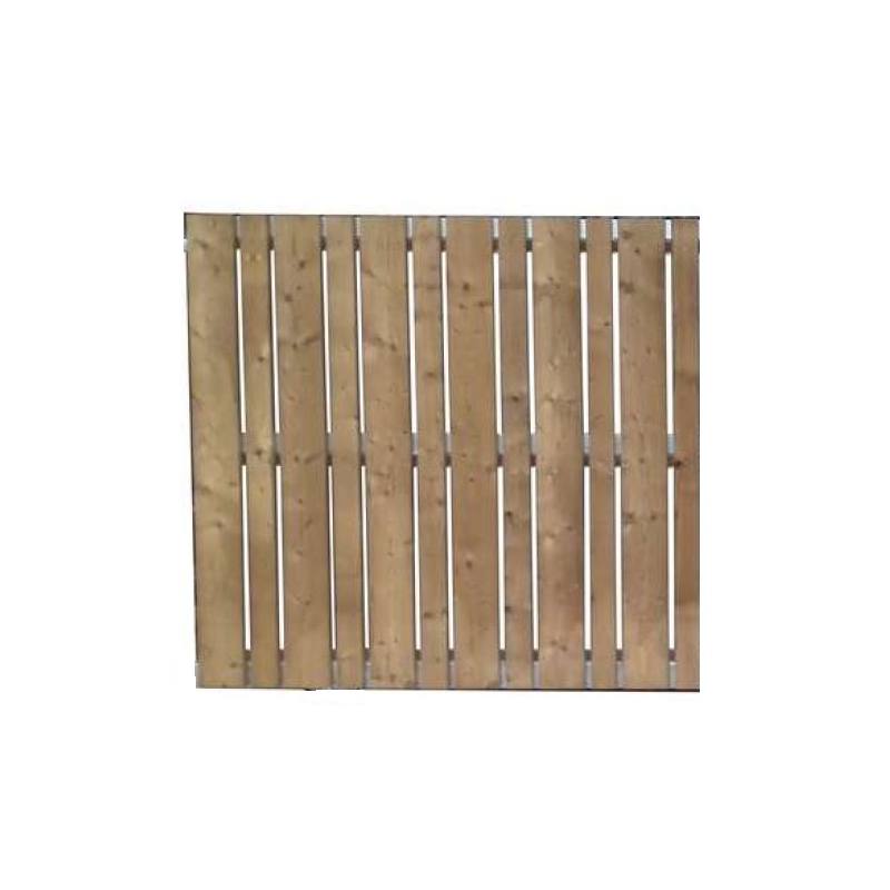 Portillon 1 vantail de jardin en bois LANNION ajouré