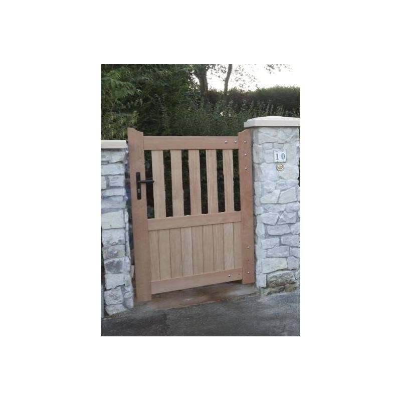 Portillon de jardin en bois épicéa semi-ajouré LORIENT