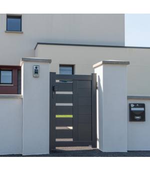 Portillon aluminium semi-plein Quiberon