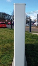 Poteau PVC 200x200 pour portail hauteur jusqu'à 1.5 m