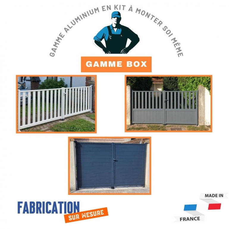 Kit Portail & Portillon alu sur mesure : jusqu’à 40% d’économies.