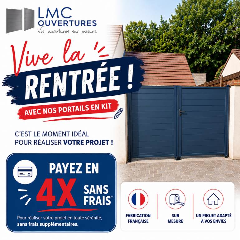 Portail aluminium en kit : une solution sur mesure pour maîtriser son budget